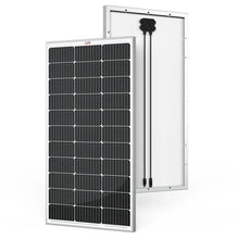 Load image into Gallery viewer, MEGA 100 | 100 Watt Solar Panel | Premier 12V Off-Grid Solar Panel for Vans, Campers, Boats | 25-Year Output Warranty | UL Certified