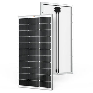 MEGA 100 | 100 Watt Solar Panel | Premier 12V Off-Grid Solar Panel for Vans, Campers, Boats | 25-Year Output Warranty | UL Certified