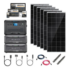 Load image into Gallery viewer, Bluetti AC300 3,072Wh/ 3,000W Solar Kits - Portable Power Station + Choose Your Custom Bundle | Complete Solar Generator Kit