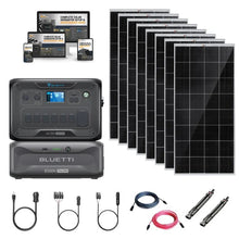 Load image into Gallery viewer, Bluetti AC300 3,072Wh/ 3,000W Solar Kits - Portable Power Station + Choose Your Custom Bundle | Complete Solar Generator Kit