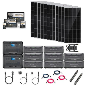 Bluetti AC300 3,072Wh/ 3,000W Solar Kits - Portable Power Station + Choose Your Custom Bundle | Complete Solar Generator Kit