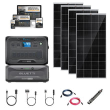 Load image into Gallery viewer, Bluetti AC300 3,072Wh/ 3,000W Solar Kits - Portable Power Station + Choose Your Custom Bundle | Complete Solar Generator Kit
