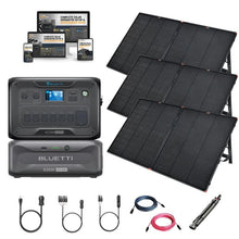 Load image into Gallery viewer, Bluetti AC300 3,072Wh/ 3,000W Solar Kits - Portable Power Station + Choose Your Custom Bundle | Complete Solar Generator Kit