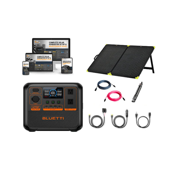Bluetti AC70P 1000W / 864Wh Portable Power Station + Choose Your Custom Bundle | Solar Generator Kit