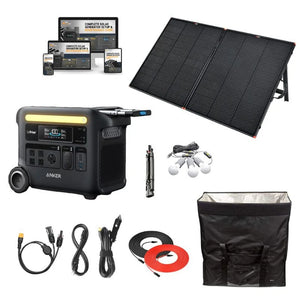 Anker Solix F2600 - 2,560Wh / 2,400W Portable Power Station + Choose Your Custom Bundle | Complete Solar Kit