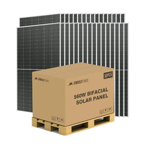 Sungold 360W-560W Solar Panels | 32 x Panels Per Pallet | 25-Year Power Output Warranty | Choose Wattage