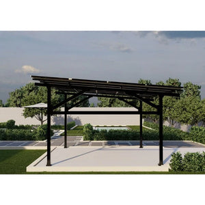 CRX Carport - Residential | Steel | All-Black | 12-Panels Per Carport | Fully Expandable