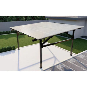 CRX Carport - Residential | Steel | All-Black | 12-Panels Per Carport | Fully Expandable