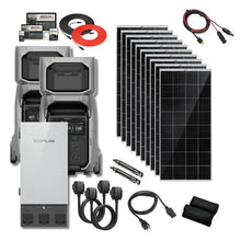 Load image into Gallery viewer, EcoFlow DELTA PRO 3 [DUAL Kits] - 8,192Wh / 8,000W Portable Power Station Kits | Choose Custom Bundle Option | Complete Solar Kit | 5-Year Warranty