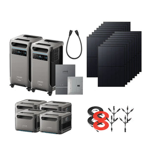 Anker F3800 [PLUS] Dual Kits - 7,680Wh / 6,000W | 120V/240V Output | 6,400W Solar Input | Choose Your Bundle Option | 5-Year Warranty