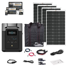 Load image into Gallery viewer, EcoFlow DELTA [2] Solar Kits - 1,800W / 1,024wH Portable Solar Power Station + Choose Your Custom Bundle | Complete Solar Generator Kit | 2023 Model