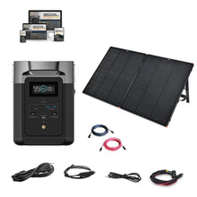 Load image into Gallery viewer, EcoFlow DELTA [2] Solar Kits - 1,800W / 1,024wH Portable Solar Power Station + Choose Your Custom Bundle | Complete Solar Generator Kit | 2023 Model