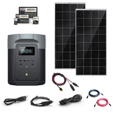 Load image into Gallery viewer, EcoFlow DELTA 2 [MAX] - 2,400W / 2,048Wh Portable Power Station + Choose Your Custom Bundle | Complete Solar Kit | 2023 DELTA 2 MAX Model