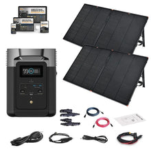 Load image into Gallery viewer, EcoFlow DELTA [2] Solar Kits - 1,800W / 1,024wH Portable Solar Power Station + Choose Your Custom Bundle | Complete Solar Generator Kit | 2023 Model