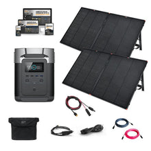 Load image into Gallery viewer, EcoFlow DELTA 1,800W / 1,300Wh Solar Kit / Portable Power Station + Choose Your Custom Bundle | Complete Solar Generator Kit