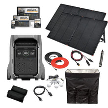 Load image into Gallery viewer, EcoFlow DELTA PRO 3 - 4,096Wh / 4,000W Portable Power Station + Choose Custom Solar Panel Bundle Option | 5-Year Warranty | Complete Solar Kit