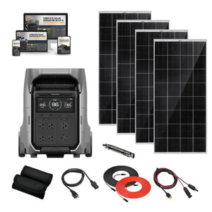 EcoFlow DELTA PRO 3 - 4,096Wh / 4,000W Portable Power Station + Choose Custom Solar Panel Bundle Option | 5-Year Warranty | Complete Solar Kit
