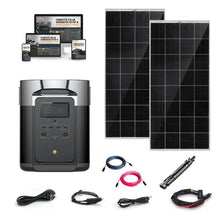 Load image into Gallery viewer, EcoFlow DELTA [MAX] Solar Kits - 2,400W / 2,016Wh Portable Power Station + Choose Your Custom Bundle | Complete Solar Generator Kit