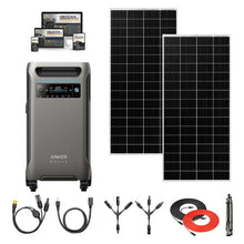 Load image into Gallery viewer, Anker F3800 - 3,840Wh / 6,000W Solar Power Station | 1,600W Solar Input | Choose Your Custom Bundle | 5-Year Warranty | Complete Solar Kit