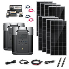 Load image into Gallery viewer, EcoFlow DELTA [MAX] Solar Kits - 2,400W / 2,016Wh Portable Power Station + Choose Your Custom Bundle | Complete Solar Generator Kit