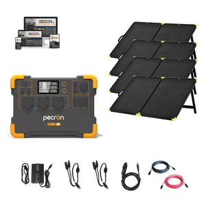 Pecron E2000LFP [Expandable] 2000W / 1,920Wh Portable Power Station + Choose Your Custom Bundle | 5 Year Warranty | Complete Solar Generator Kit | Up to 8064Wh Capacity
