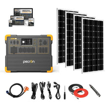 Load image into Gallery viewer, Pecron E3600 LFP 3,600W / 3,072Wh Portable Power Station + Choose Custom Solar Panel Bundle Option | 5-Year Warranty | Complete Solar Kit