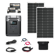 Load image into Gallery viewer, EcoFlow DELTA 1,800W / 1,300Wh Solar Kit / Portable Power Station + Choose Your Custom Bundle | Complete Solar Generator Kit