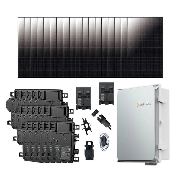 Complete Grid-Tie Solar Kit - 7.11kW ~ 7.2kW Solar w/ Microinverters | Choose # of Solar Panels [MIK-PLUS]