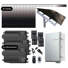Load image into Gallery viewer, Complete Grid-Tie Solar Kit - 14.22kW ~ 14.4kW Solar w/ Microinverters | 36 x Solar Panels [MIK-PRO]