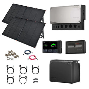EcoFlow Power Kits - 3,600W 120V Output + [2kWh - 15kWh Lithium Battery Bank] + 400W - 2200W of Solar | Modular & Expandable + Choose Custom Bundle Option | Complete Solar Kit | 5-Year Warranty