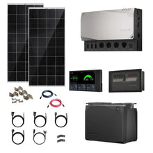 Load image into Gallery viewer, EcoFlow Power Kits - 3,600W 120V Output + [2kWh - 15kWh Lithium Battery Bank] + 400W - 2200W of Solar | Modular &amp; Expandable + Choose Custom Bundle Option | Complete Solar Kit | 5-Year Warranty