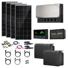 Load image into Gallery viewer, EcoFlow Power Kits - 3,600W 120V Output + [2kWh - 15kWh Lithium Battery Bank] + 400W - 2200W of Solar | Modular &amp; Expandable + Choose Custom Bundle Option | Complete Solar Kit | 5-Year Warranty
