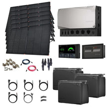 Load image into Gallery viewer, EcoFlow Power Kits - 3,600W 120V Output + [2kWh - 15kWh Lithium Battery Bank] + 400W - 2200W of Solar | Modular &amp; Expandable + Choose Custom Bundle Option | Complete Solar Kit | 5-Year Warranty