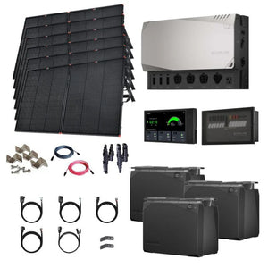 EcoFlow Power Kits - 3,600W 120V Output + [2kWh - 15kWh Lithium Battery Bank] + 400W - 2200W of Solar | Modular & Expandable + Choose Custom Bundle Option | Complete Solar Kit | 5-Year Warranty