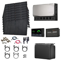 Load image into Gallery viewer, EcoFlow Power Kits - 3,600W 120V Output + [2kWh - 15kWh Lithium Battery Bank] + 400W - 2200W of Solar | Modular &amp; Expandable + Choose Custom Bundle Option | Complete Solar Kit | 5-Year Warranty