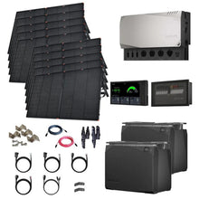 Load image into Gallery viewer, EcoFlow Power Kits - 3,600W 120V Output + [2kWh - 15kWh Lithium Battery Bank] + 400W - 2200W of Solar | Modular &amp; Expandable + Choose Custom Bundle Option | Complete Solar Kit | 5-Year Warranty