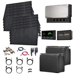 EcoFlow Power Kits - 3,600W 120V Output + [2kWh - 15kWh Lithium Battery Bank] + 400W - 2200W of Solar | Modular & Expandable + Choose Custom Bundle Option | Complete Solar Kit | 5-Year Warranty