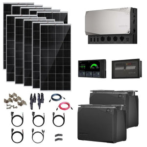 EcoFlow Power Kits - 3,600W 120V Output + [2kWh - 15kWh Lithium Battery Bank] + 400W - 2200W of Solar | Modular & Expandable + Choose Custom Bundle Option | Complete Solar Kit | 5-Year Warranty