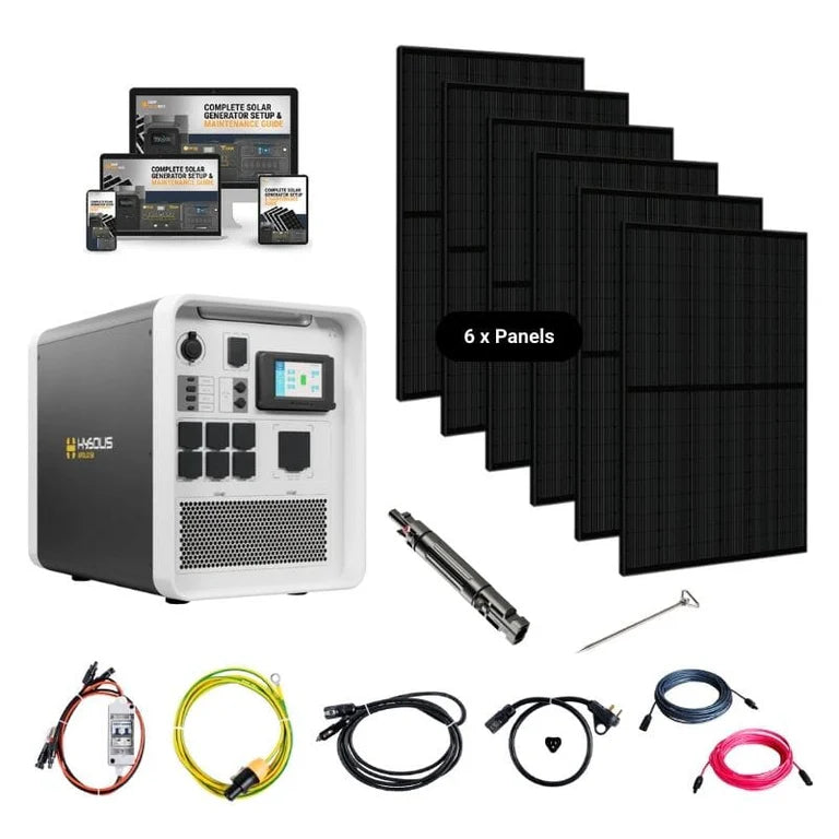 Hysolis [Apollo 5K] 120V Solar Kits - 5,376Wh / 3,000W Solar Power Station + Choose Your Custom Bundle | Complete Solar Kit