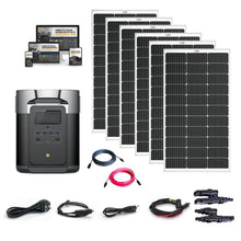 Load image into Gallery viewer, EcoFlow DELTA [MAX] Solar Kits - 2,400W / 2,016Wh Portable Power Station + Choose Your Custom Bundle | Complete Solar Generator Kit