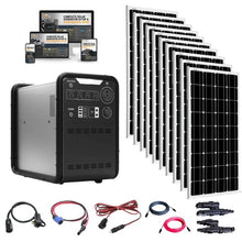 Load image into Gallery viewer, Hysolis MPS3K 4,500Wh / 3,000W Portable Power Station Setup + Choose Your Custom Bundle Option | Complete Solar Kit