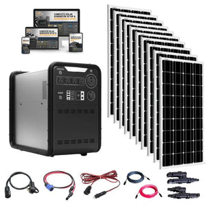 Hysolis MPS3K 4,500Wh / 3,000W Portable Power Station Setup + Choose Your Custom Bundle Option | Complete Solar Kit