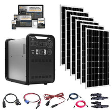 Load image into Gallery viewer, Hysolis MPS3K 4,500Wh / 3,000W Portable Power Station Setup + Choose Your Custom Bundle Option | Complete Solar Kit