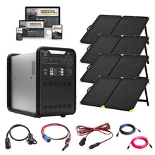 Load image into Gallery viewer, Hysolis MPS3K 4,500Wh / 3,000W Portable Power Station Setup + Choose Your Custom Bundle Option | Complete Solar Kit