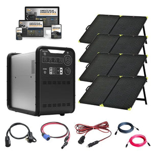 Hysolis MPS3K 4,500Wh / 3,000W Portable Power Station Setup + Choose Your Custom Bundle Option | Complete Solar Kit