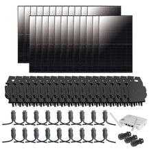 Load image into Gallery viewer, Complete Grid-Tie Solar Kit - 9.48kW ~ 9.6kW Solar w/ Microinverters | 24 x Solar Panels [MIK-MAX]