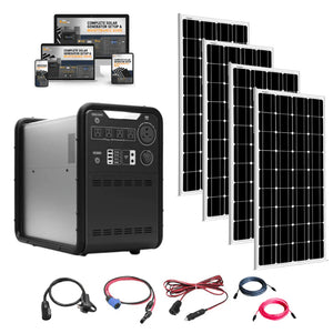 Hysolis MPS3K 4,500Wh / 3,000W Portable Power Station Setup + Choose Your Custom Bundle Option | Complete Solar Kit