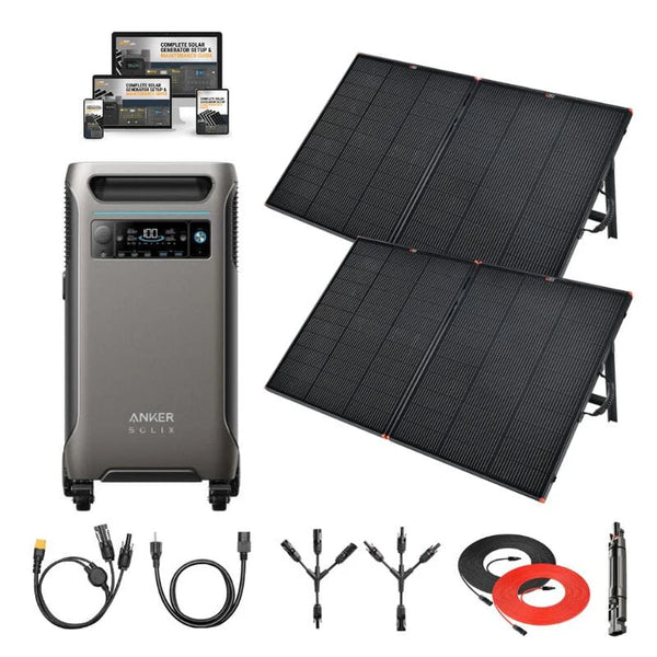 Anker F3800 - 3,840Wh / 6,000W Solar Power Station | 1,600W Solar Input | Choose Your Custom Bundle | 5-Year Warranty | Complete Solar Kit