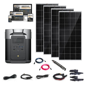 EcoFlow DELTA [MAX] Solar Kits - 2,400W / 2,016Wh Portable Power Station + Choose Your Custom Bundle | Complete Solar Generator Kit