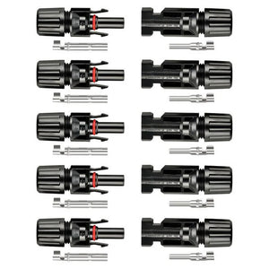 Rich Solar 5-Pack of PV Connectors for solar panel PV wiring